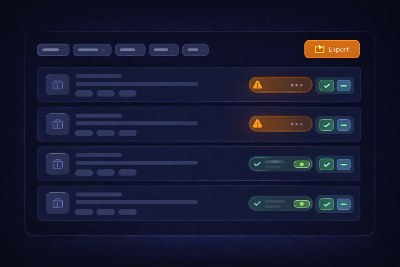 Negotiation queue showing products filtered and grouped by brand